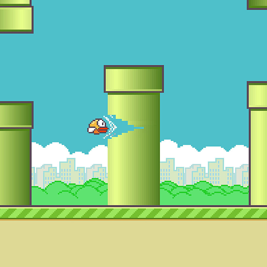 背景墙_背景图ins风高级质感_flappy bird背景